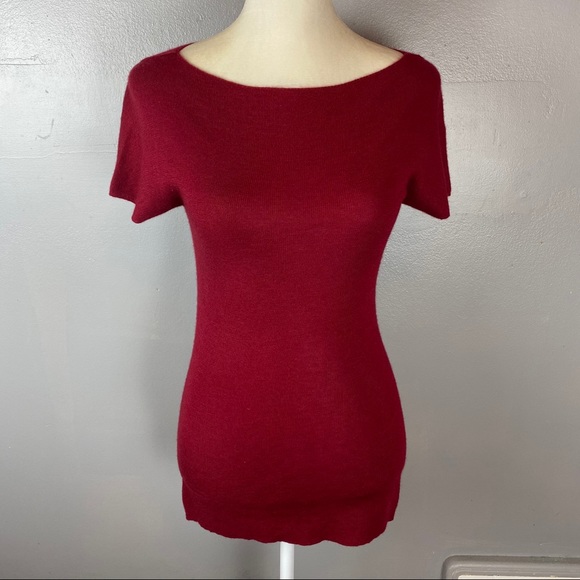 Donna Karan Sweaters - Donna Karan Collection red cashmere silk sweater S
